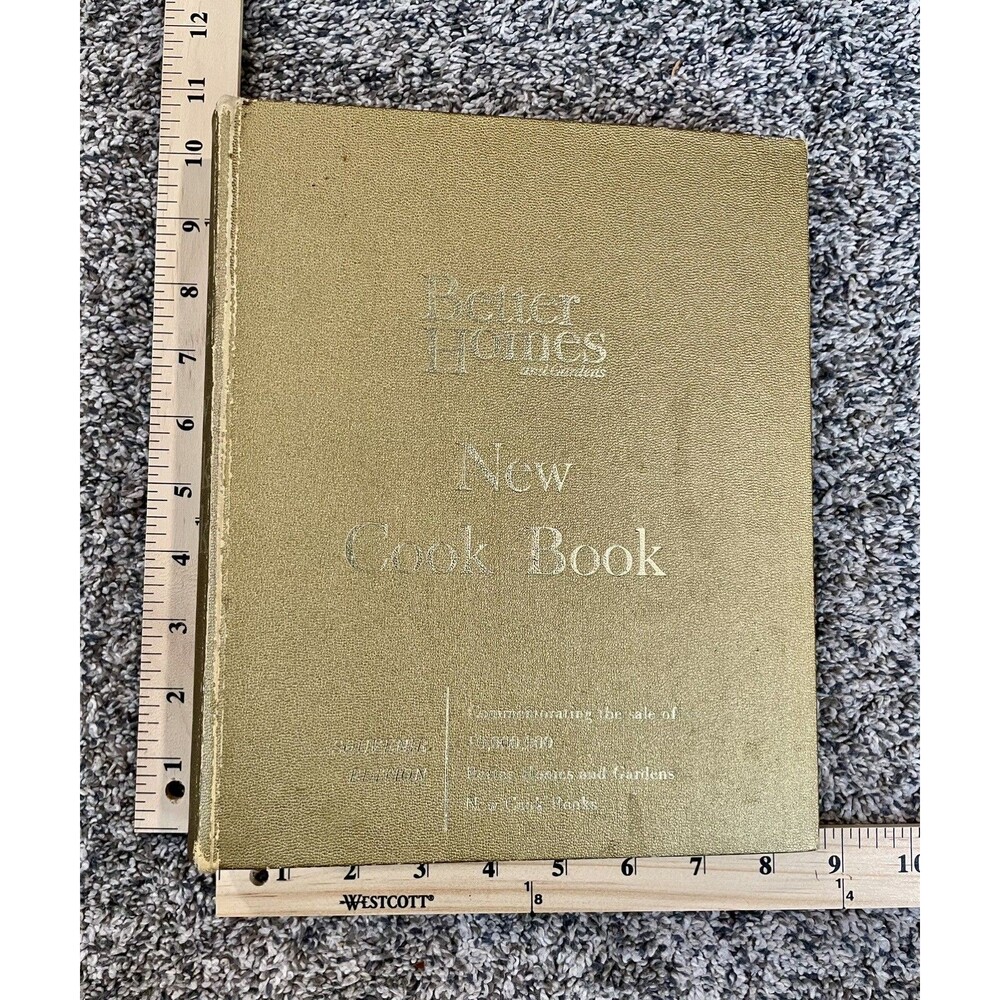 Vtg 1965 Better Homes & Garden New Cook Book SOUVENIR EDITION Gold Cover